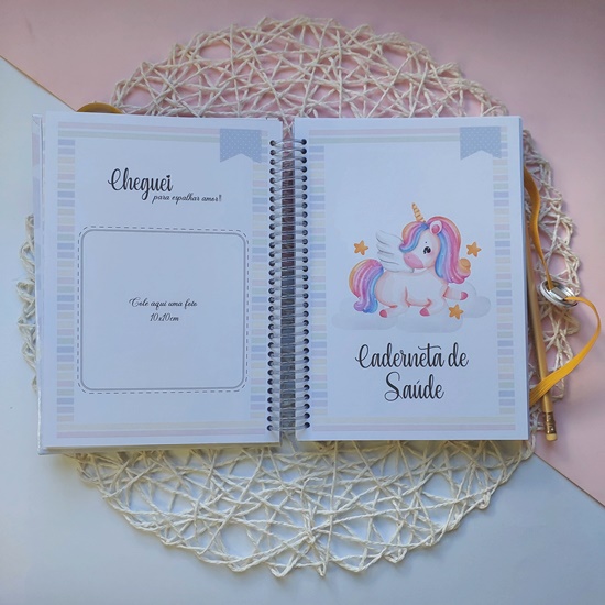 Caderneta de Saúde Luxo - Unicórnio Fofo - Imagem 3