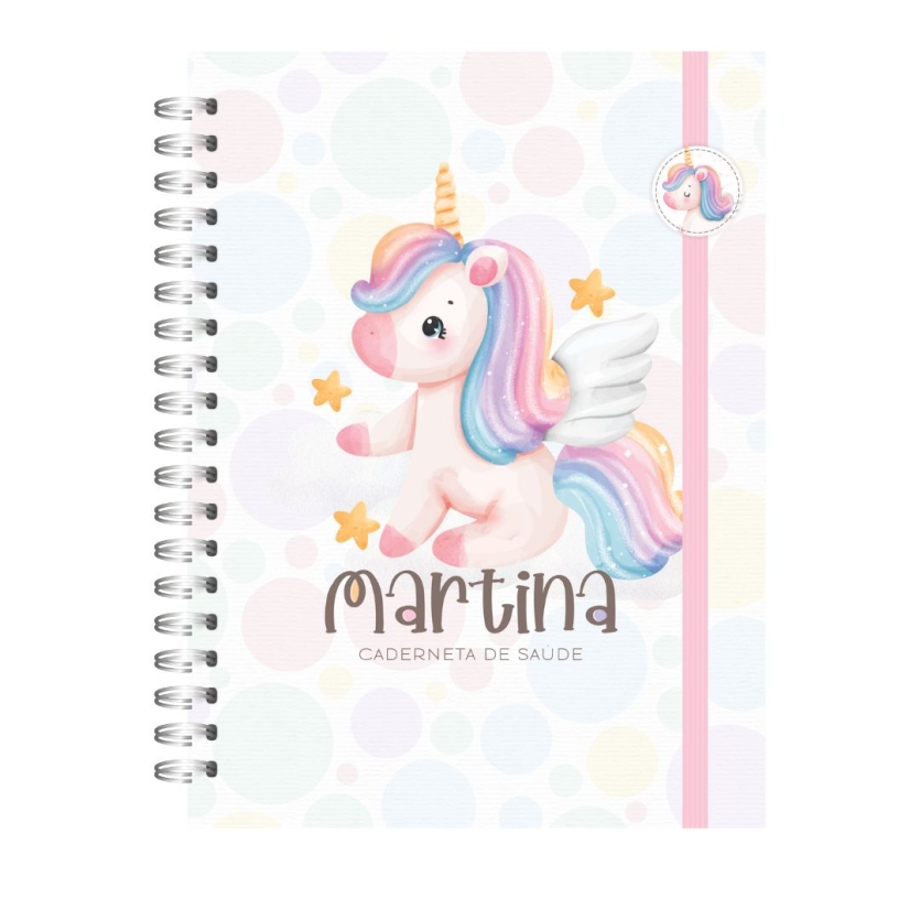 Caderneta de Saúde Luxo - Unicórnio Fofo