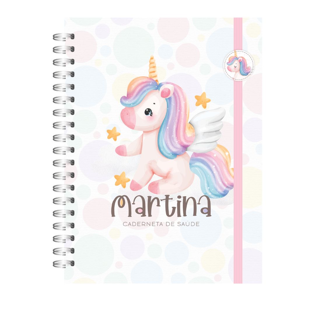 Caderneta de Saúde Luxo - Unicórnio Fofo
