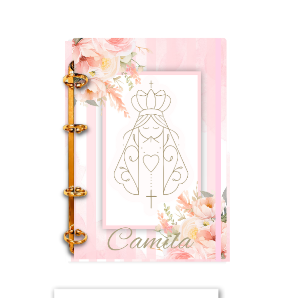 Fichário Nossa Senhora Aparecida 4 - Folhas Pautadas