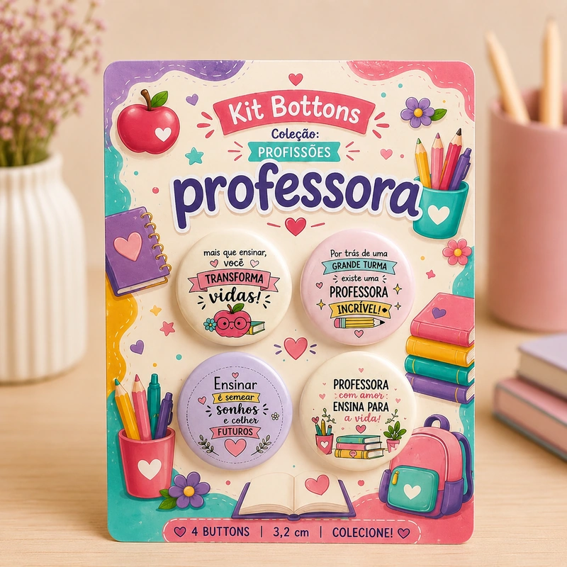 Kit Botons- Professores